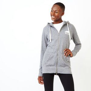 Roots Canada Women’s Capri Full Zip Hoody Hoodie Tunic Gray Grey Large L